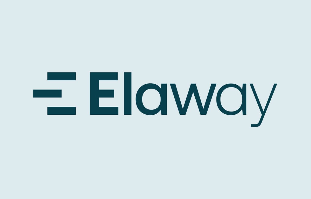 elaway blå logo Elaway logo