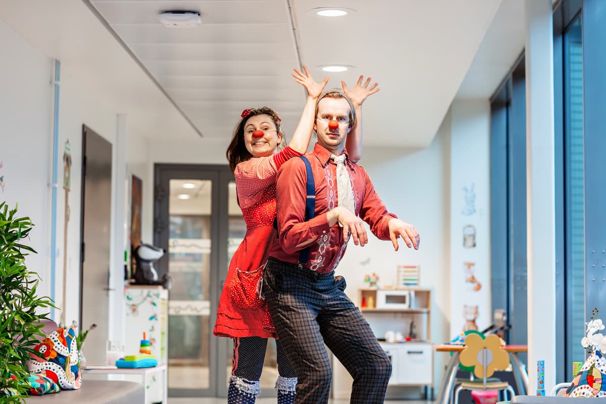 ablegøyer2 To klovner tuller med hverandre