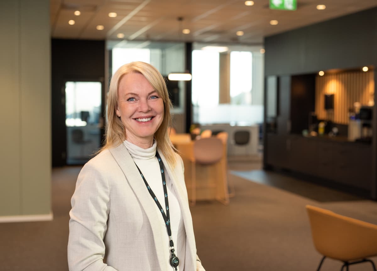 Camilla Berge Jacobsen Smilende blond kvinne